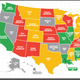 Google Trends map of top searched game day dips by state